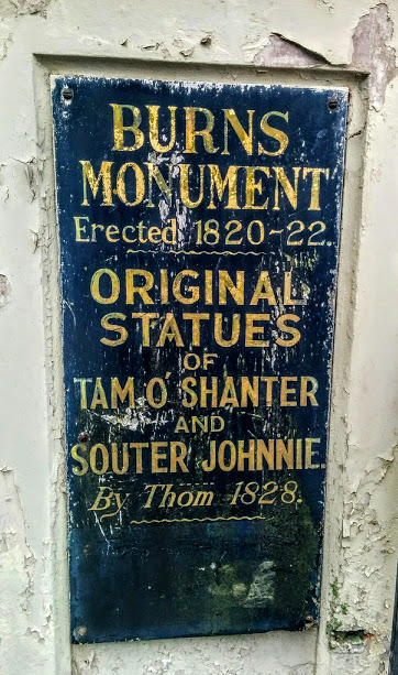 Burns Monument sign